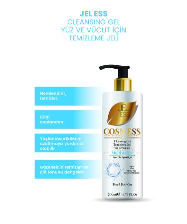 Cosmess Cleansing Gel for All Skin Types 200 ml - Jeless