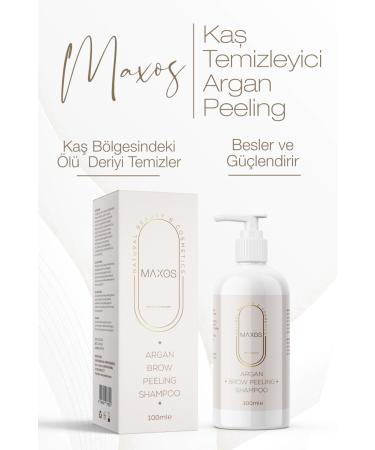 Maxos Eyebrow Cleaner Argan Peeling & Shampoo 100ml Special Formula - Buy Online on GoSupps.com