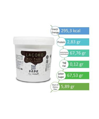LA OKO 2 Kg Bucket Additive-free vegan natural Date Paste - Date Filling - Date Puree - Buy Online on GoSupps.com
