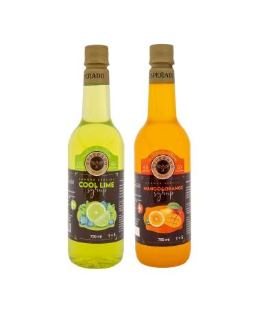ESPERADO Cool Lime - Mango & Orange Concentrated Syrup 1 5 2 Pieces X 750 ml