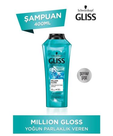 Gliss Million Gloss Intense Shine Shampoo 400 ml 3-pack - Buy Online on GoSupps.com