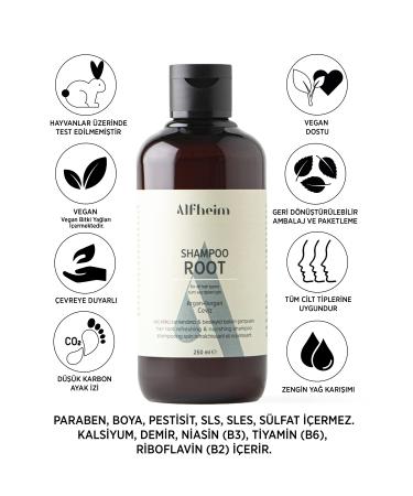 Alfheim Shampoo Root / Reduces Hair Loss / For Damaged Hair / For Dry Hair / 250 Ml