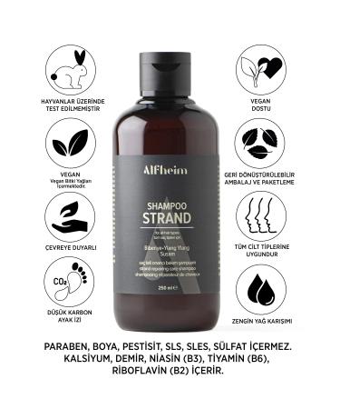Alfheim Shampoo Strand Hair Strengthener Hair Thickener / For Fine Hair / 250 ml