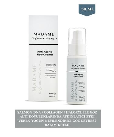 Madame Clarice Eye Contour Care Cream 50ml Anti-Wrinkle Brightening Anti-Aging Eye Cream Salmon Dna - Buy Online on GoSupps.com