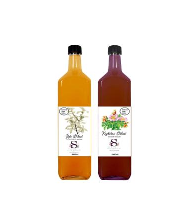 S heylaana Natural Oleaster Vinegar 1000 ml and Rosehip Vinegar 1000 ml