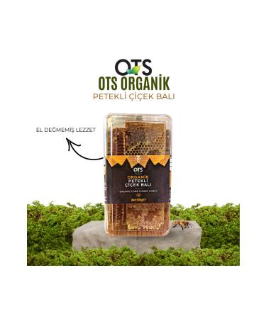 OTS Organic Comb Flower Honey 500 G. - Buy Online on GoSupps.com