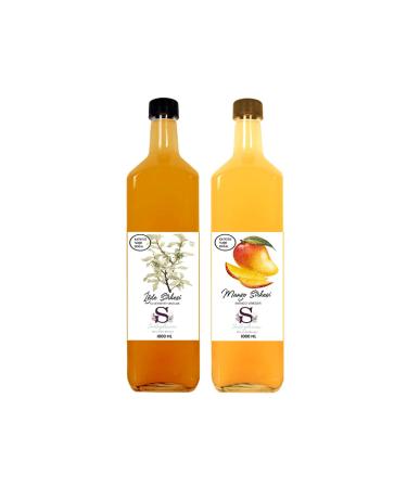 Suheylaana Natural Oleaster Vinegar 1000 ml and Mango Vinegar 1000 ml