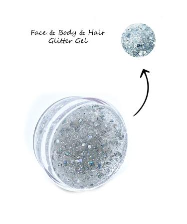 Shaka Gray Face & Body & Hair Glitter Gel 12 ml