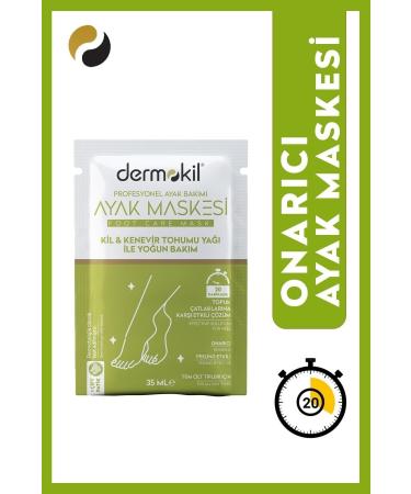 Dermokil Clay & Hemp Oil Foot Mask 35 Ml