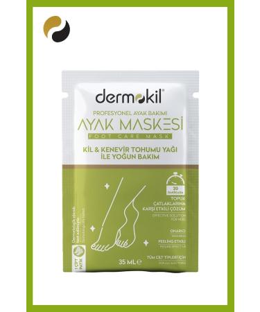 Dermokil Clay & Hemp Oil Foot Mask 35 Ml - Buy Online on GoSupps.com