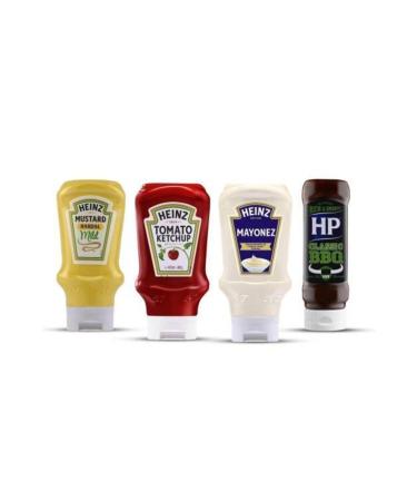 Heinz Ketchup 460 gr + Mayonnaise 395 gr + Hp Barbecue 465 gr + Mustard Sauce 445 gr
