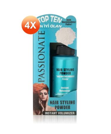 Passionate Styling Hair Powder 20gr Blue X 4 Pieces