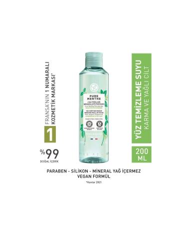 Yves Rocher Miseler Water - Combination And Oily Skin / Pure Menthe 200 Ml