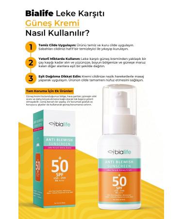 bialife Water Resistant Anti-Stain Sunscreen SPF 50+ - Bialife - Buy Online on GoSupps.com