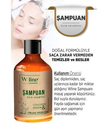 wline Anti Hair Loss Care Shampoo Collagen-Bioton-Keratin And Vitamin E - Buy Online on GoSupps.com