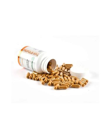 PHYTOCENTER Propolis Vit-c Food Supplement Containing Propolis Turmeric and Vitamin C 120 Capsules - Buy Online on GoSupps.com