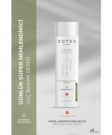 COTOS Damage Repairing & Rehydrating Hair Care Mask (PROCESSED AND EXTREMELY DAMAGED HAIR - VEGAN)