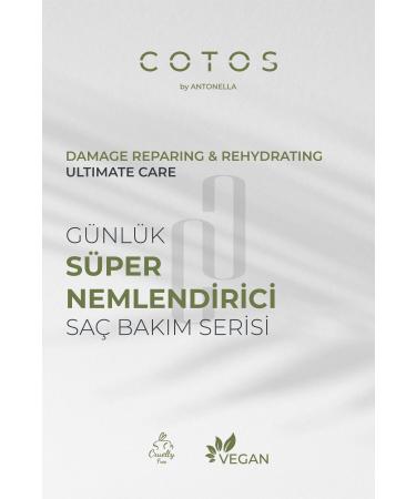 COTOS Damage Repairing & Rehydrating Hair Care Mask (PROCESSED AND EXTREMELY DAMAGED HAIR - VEGAN) - Buy Online on GoSupps.com