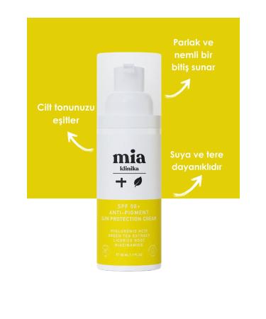mia clinica 50 spf+ smoothing face sunscreen to help reduce the appearance of fine lines - Buy Online on GoSupps.com