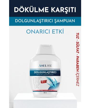 ASELRISE Collagen and Keratin Anti-Hair Loss Fast Hair Growth Plumping Repairing Nourishing Shampoo