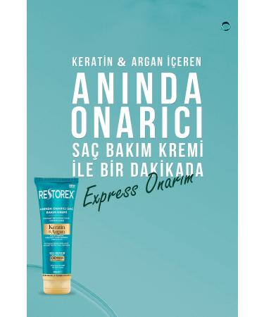 Restorex Keratin & Argan Repairing Hair Care Cream 250 Ml - Damaged and Damaged Hair - Buy Online on GoSupps.com