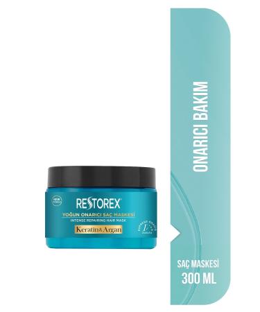 Restorex Keratin & Argan Repair Care Mask 300 Ml - Damaged and Damaged Hair