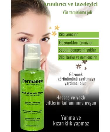 dermanew hair Aloe Vera Gel Contains Alovera Moisturizing Revitalizing