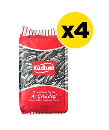Tad m Sunflower Seeds 180 Gr Roasted Black X 4 Pieces