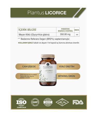Plantus Licorice 60 Capsules - Support for Digestive Health - Buy Online on GoSupps.com