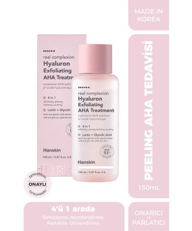 Hanskin Hyaluron Exfoliating Aha Treatment Peeling Effective Cleansing Toner 150 ml