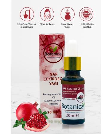 botanica Pomegranate Seed Oil - Punica Granatum Seed - (Skin Rejuvenator) Hair and Skin Care Oil 20 Ml
