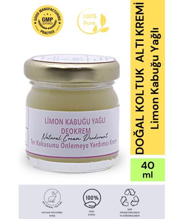 Super Deals myhome 01 Lemon Peel Oil Cream Deodorant 40 ml 0 Natural