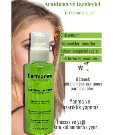 dermanew hair Aloe Vera Gel Contains Alovera Moisturizing Revitalizing - Buy Online on GoSupps.com