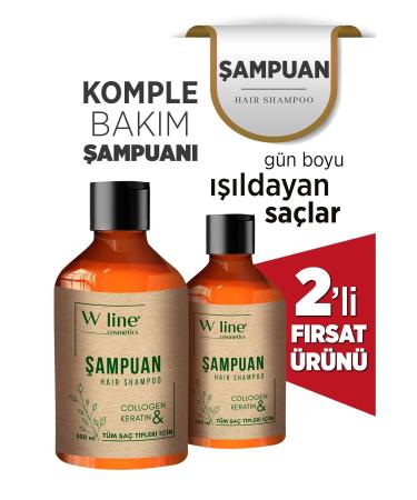 wline Anti Hair Loss Care Shampoo Collagen-Bioton-Keratin And Vitamin E