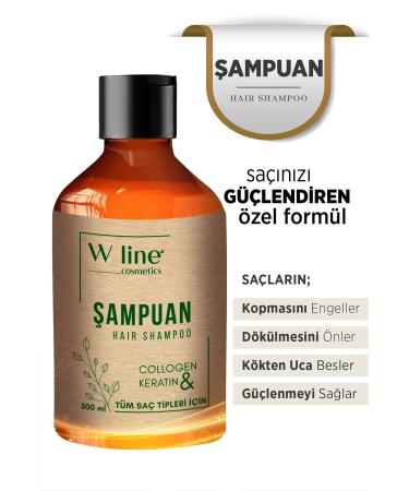 wline Anti Hair Loss Care Shampoo Collagen-Bioton-Keratin And Vitamin E - Buy Online on GoSupps.com