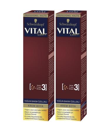 Vital Colors Cream Hair Dye P-11 Dark Silver - 60 ml x 2 Pack - Buy Online on GoSupps.com