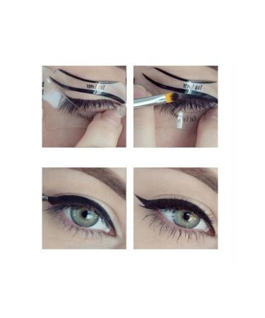 Beauty Box Easy Eyeliner Cat Eye Makeup Smokey Eyes Makeup Template Card Mold Stencil Right Left 10 Piece Set - Buy Online on GoSupps.com