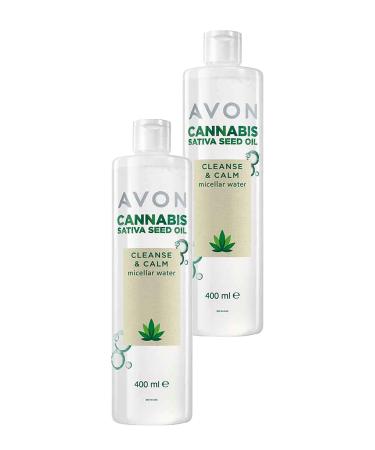 Avon C-Sativa Seed Oil Micellar Skin Cleansing Water 400 Ml. Duo Set