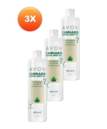 Avon C-Sativa Seed Oil Micellar Skin Cleansing Water 400 Ml. Triple Set - Buy Online on GoSupps.com