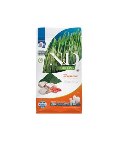N & D Spirulina Herring Medium Maxi Adult Dog Food 2 Kg