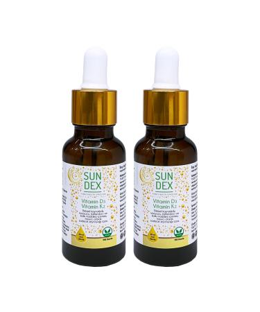 Sun Dex Family Health Since 2021 2 Pack Vitamin D3 K2 20 Ml Herbal Source 500 Drops - Buy Online on GoSupps.com