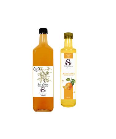 Suheylaana Natural Oleaster Vinegar 1000 ml and Tangerine Vinegar 500 ml
