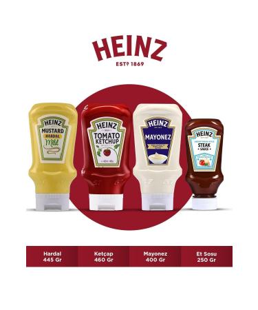 Heinz Meat Sauce Pack (mustard 445 gr + Ketchup 460 gr + Mayonnaise 400 gr + Meat Sauce 250 gr)