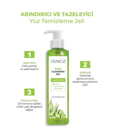 Sinoz Facial Cleansing Gel 250 Ml - Buy Online on GoSupps.com