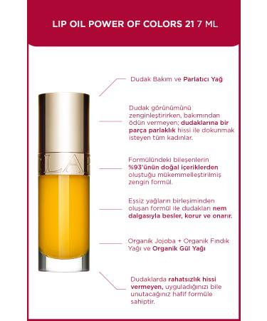 Clarins Lip Oil Power Of Colors 7ml Fluorescent Yellow