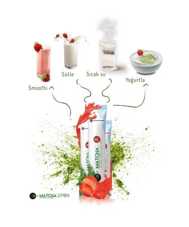 Bilge la Matcha Premium Japanese Premium Japanese Strawberry Flavored Detox Burner Form Matcha Tea 1 Box - Buy Online on GoSupps.com