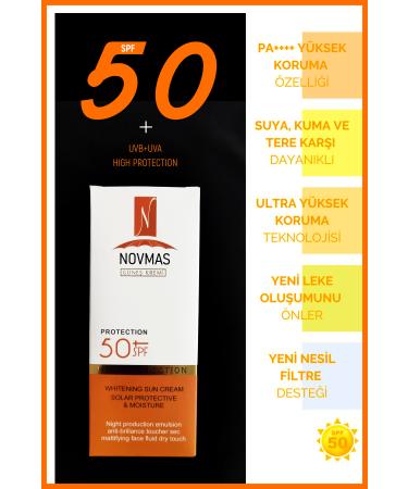 NOVMAS Whitening Face Sun Cream High Protection Uva-uvb (60 ml)