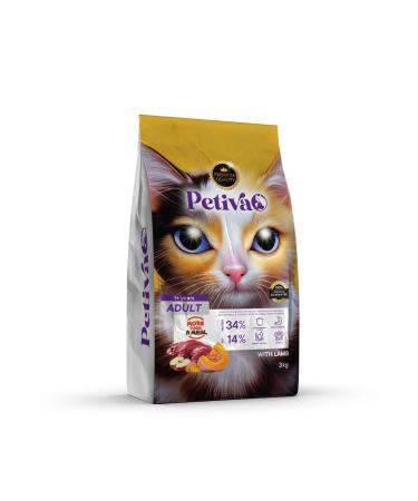 Petiva Adult Lamb Cat Food 3 kg