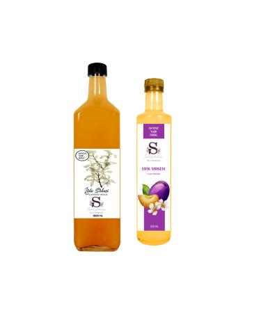 S heylaana Natural Oleaster Vinegar 1000 ml and Plum Vinegar 500 ml