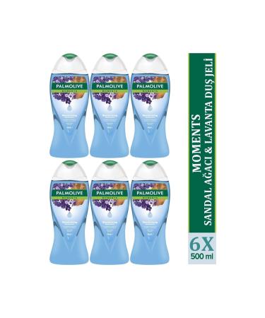 Palmolive Moments Shower Gel Sandalwood Lavender 500 ml x 6 Pcs